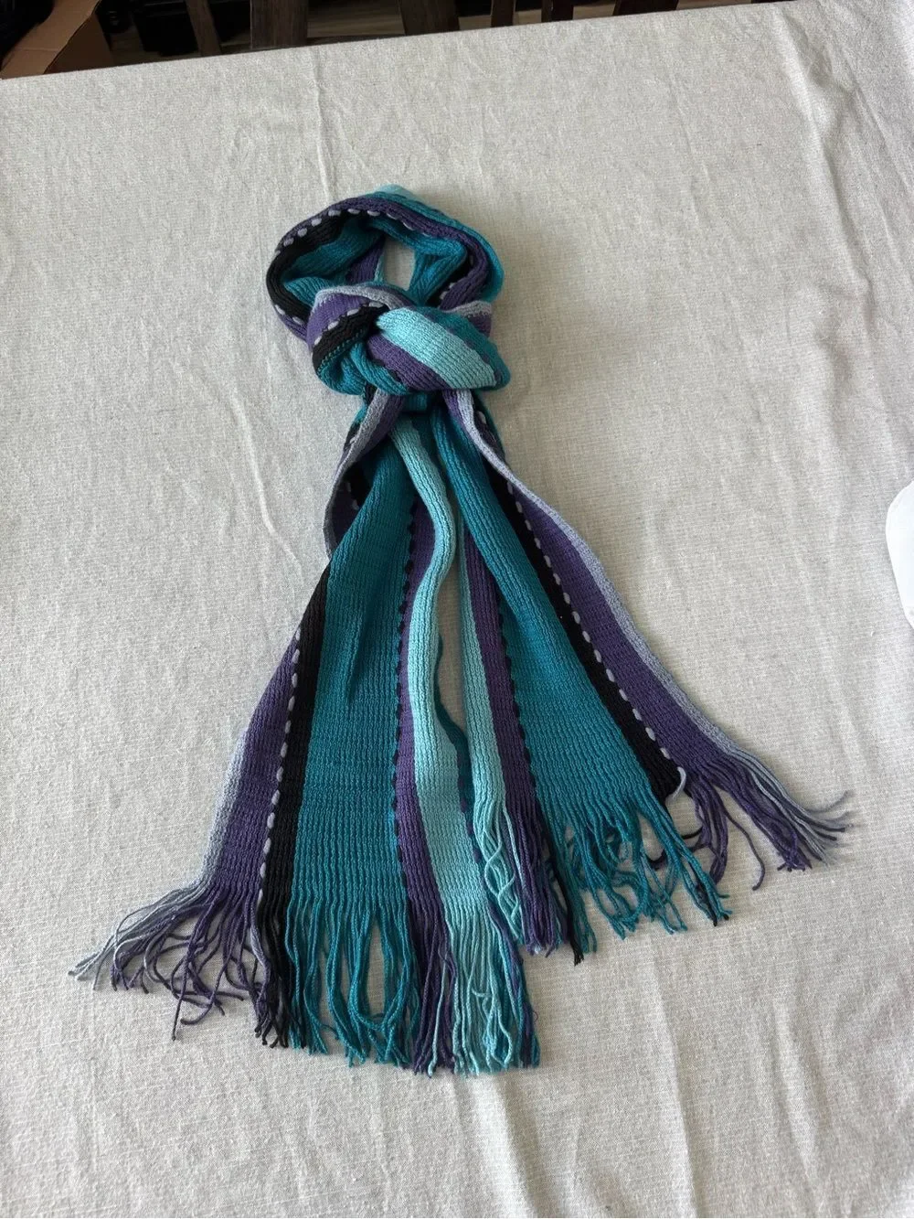Nordstrom Purple Teal Scarf Accessory